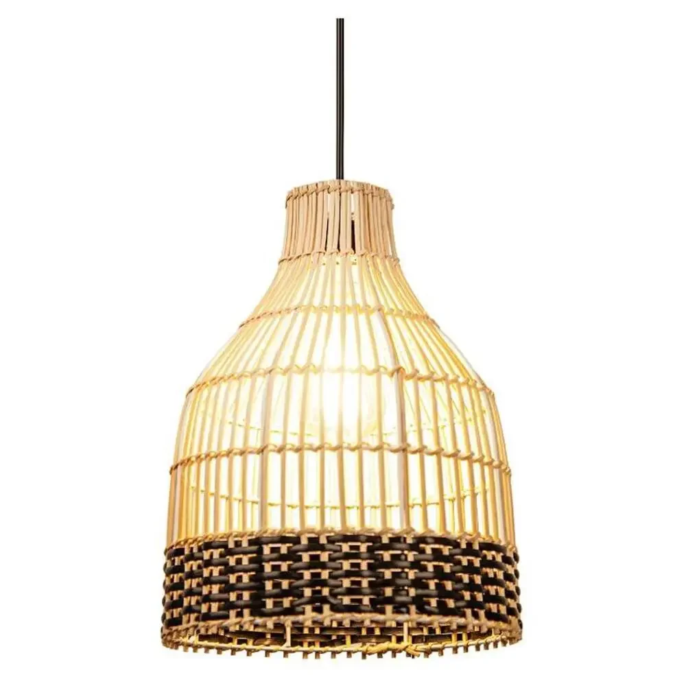 Wicker Rattan Pendant Light - Picture 3 of 7